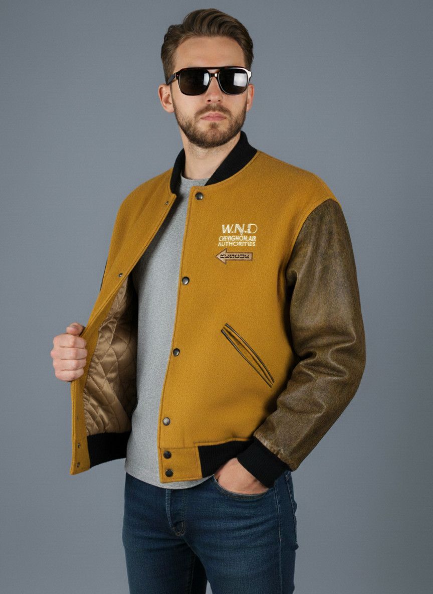 Vintage Chevignon 80s wool bomber jacket, varsity, pilot