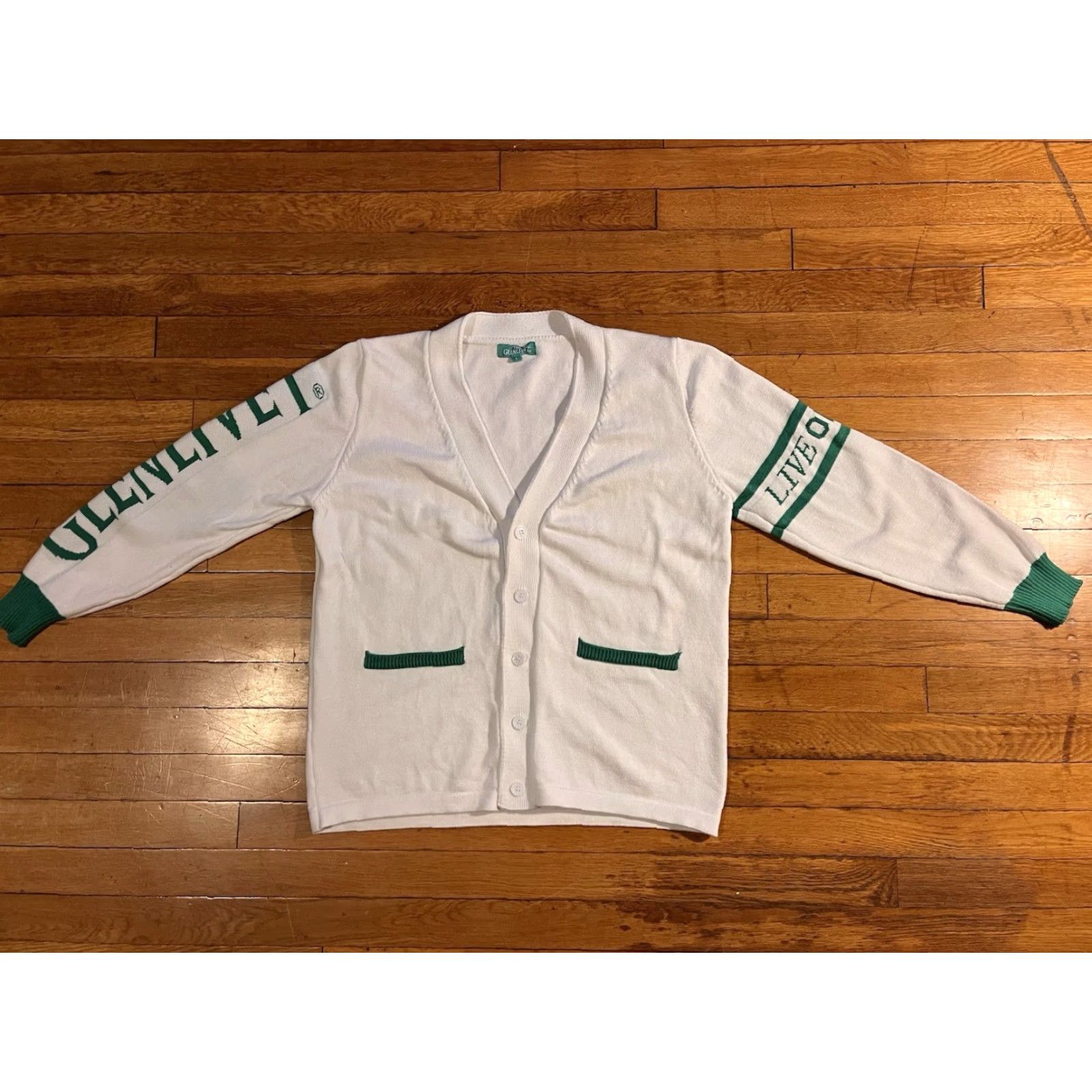 Vintage The Glenlivet Sc o tch Cardigan Sweater Men’s Large White Size US L / EU 52-54 / 3 - 2 Thumbnail