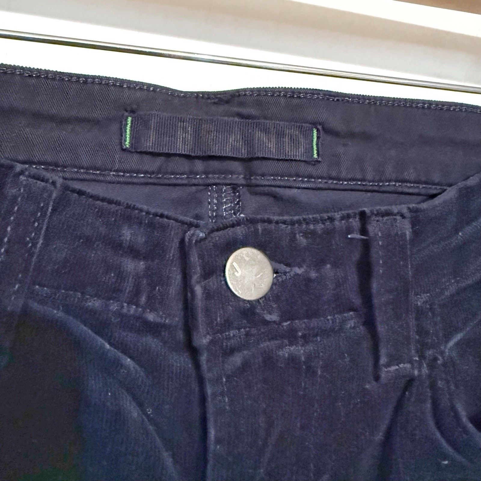 J Brand J Brand Corduroy Skinny Jeans Pants Womens Size 27 Dark Blue Size 27" / US 4 / IT 40 - 2 Thumbnail
