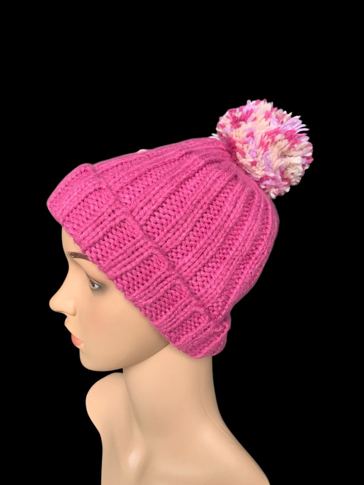 Beams Plus × Japanese Brand × Vintage Cute Smiling Crochet knitt Beanie Hat Size ONE SIZE - 4 Thumbnail