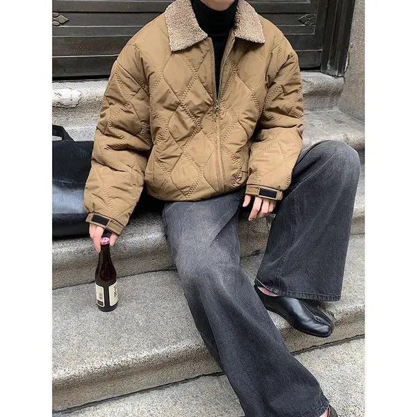 VIBE Quilted Brown Jacket Size US M / EU 48-50 / 2 - 5 Thumbnail