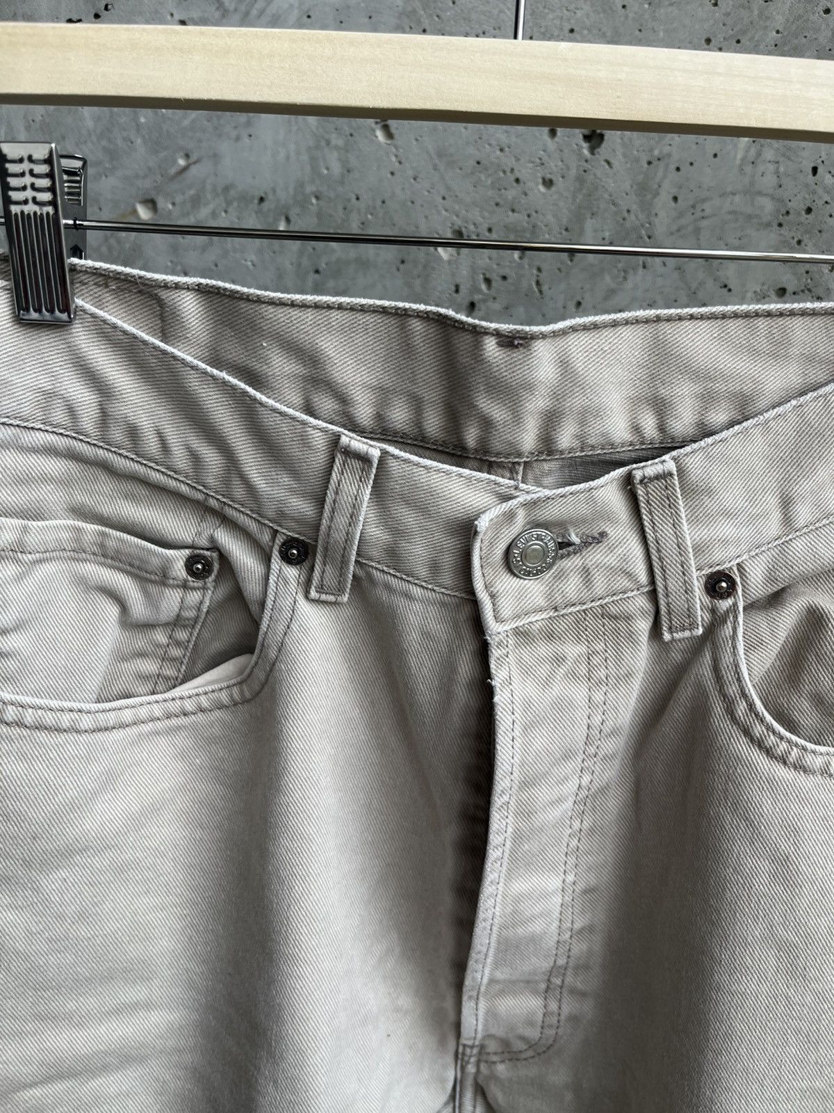 Levi's Levi's Vintage Light Beige Black Tab 527 Jeans Size US 34 / EU 50 - 2 Thumbnail