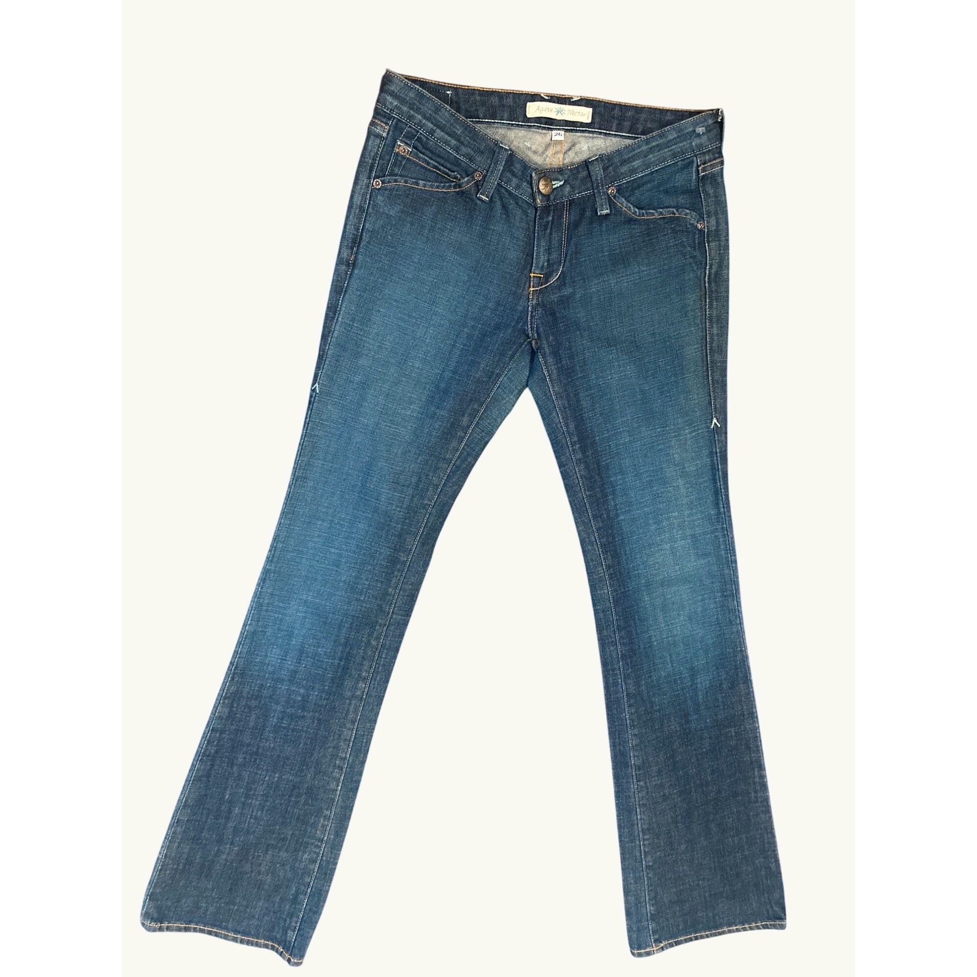 Agave Agave Slim Fit Boot Cut Jeans Montecito Supima Cotton CFlex Size 26" / US 2 / IT 38 - 1 Thumbnail
