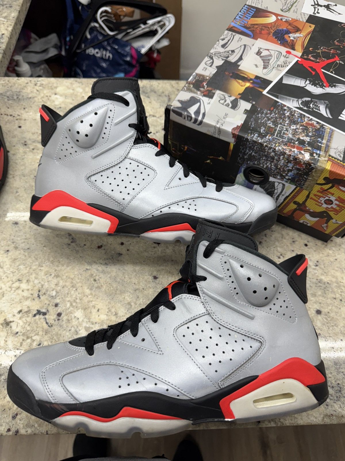 Jordan Brand Jordan 6 Retro Reflections of a champion Size US 12 / EU 45 - 1 Thumbnail