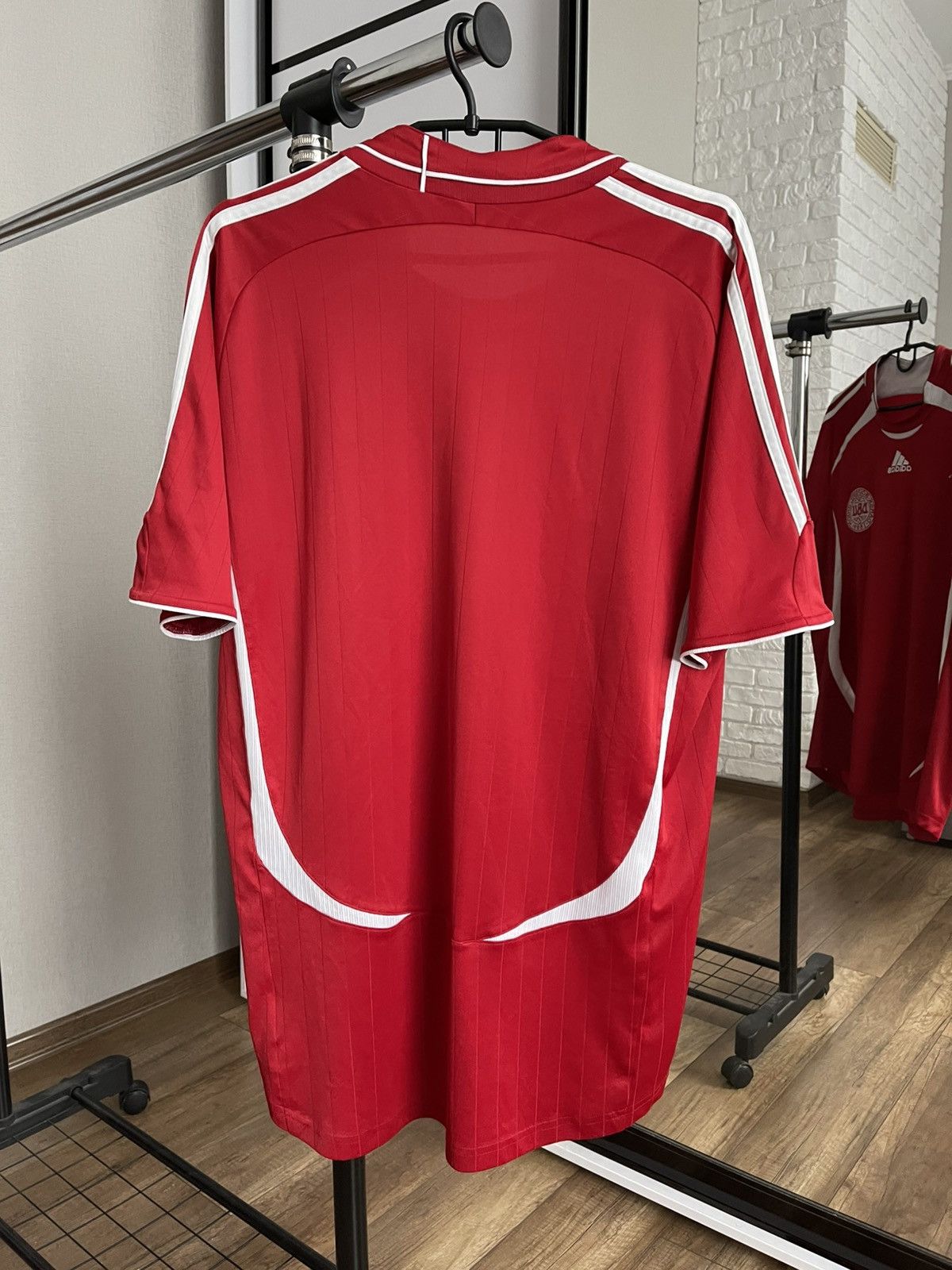 Adidas 2006/2008 Denmark Adidas Soccer Jersey Shirt Vintage Size US L / EU 52-54 / 3 - 4 Thumbnail