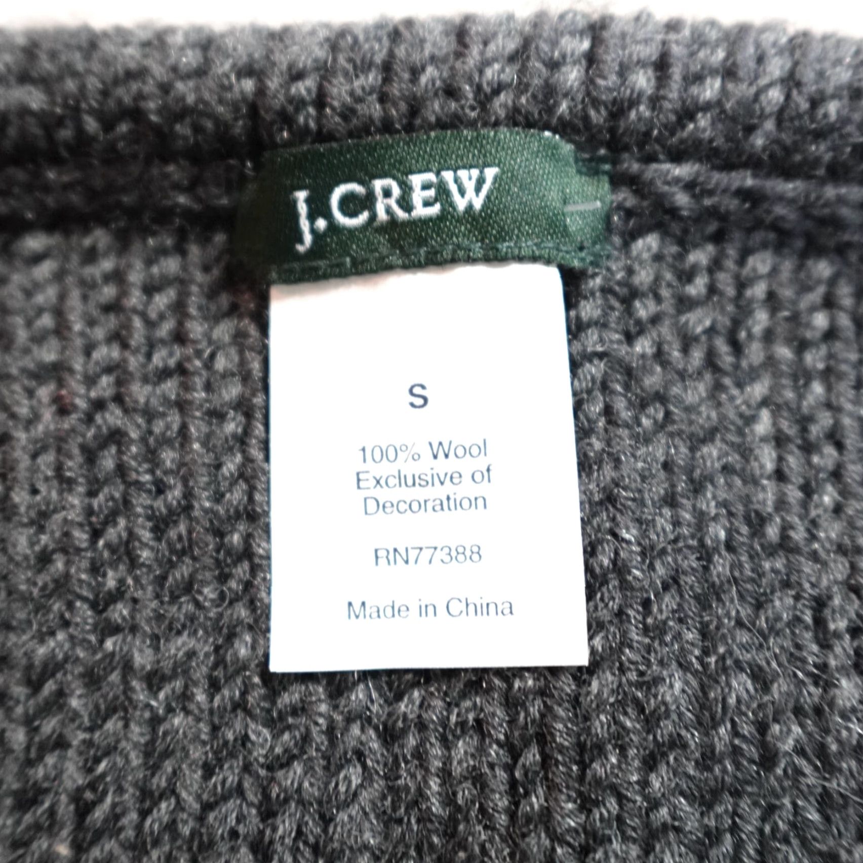 J.Crew J.Crew Womens Sweater Cardigan Wool Gray Small S Snap Front Jacket 96538 Womens Socks? Size S / US 4 / IT 40 - 2 Thumbnail