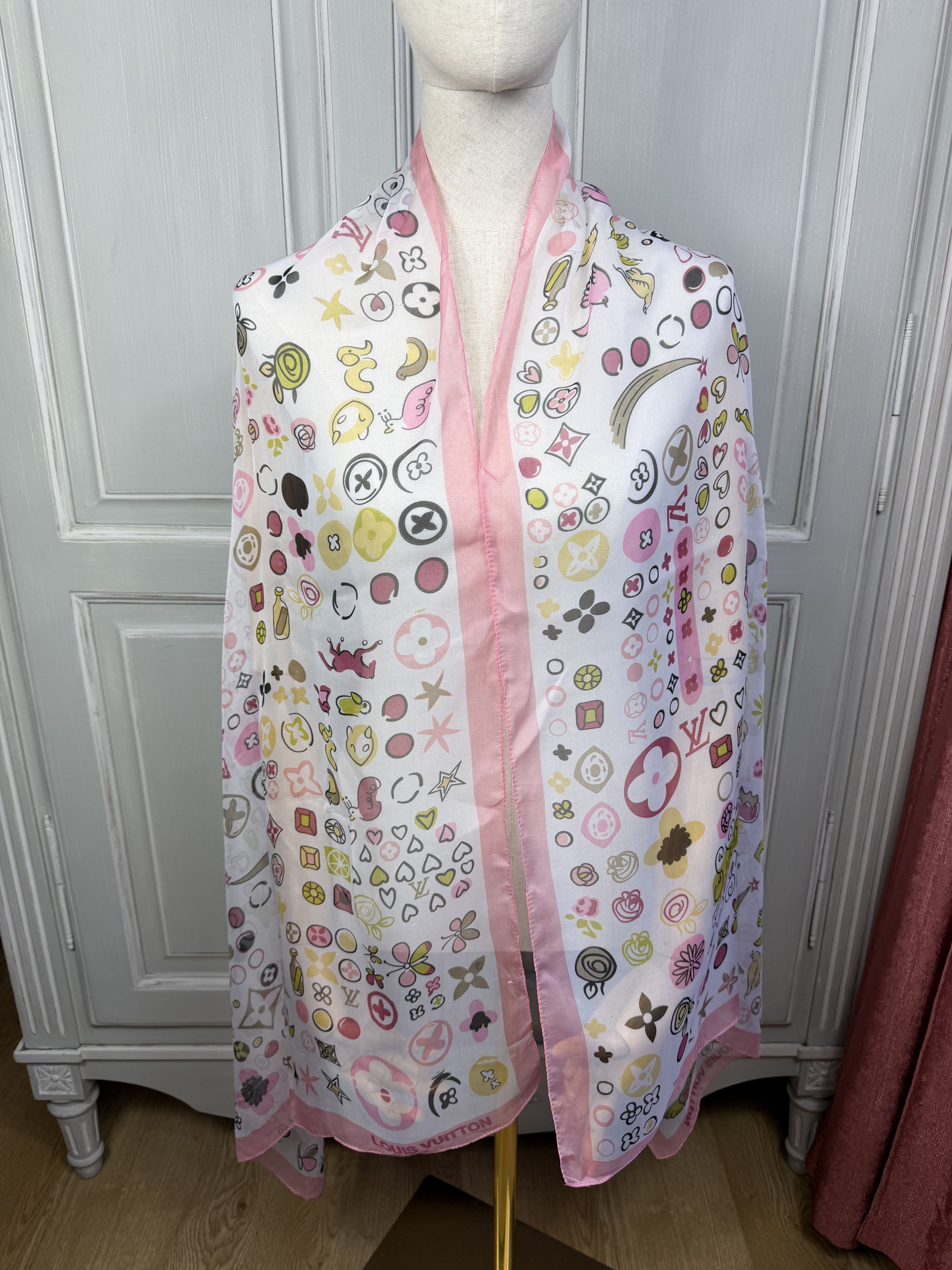Louis Vuitton big monogram scarf silk louis vuitton Size ONE SIZE - 1 Thumbnail
