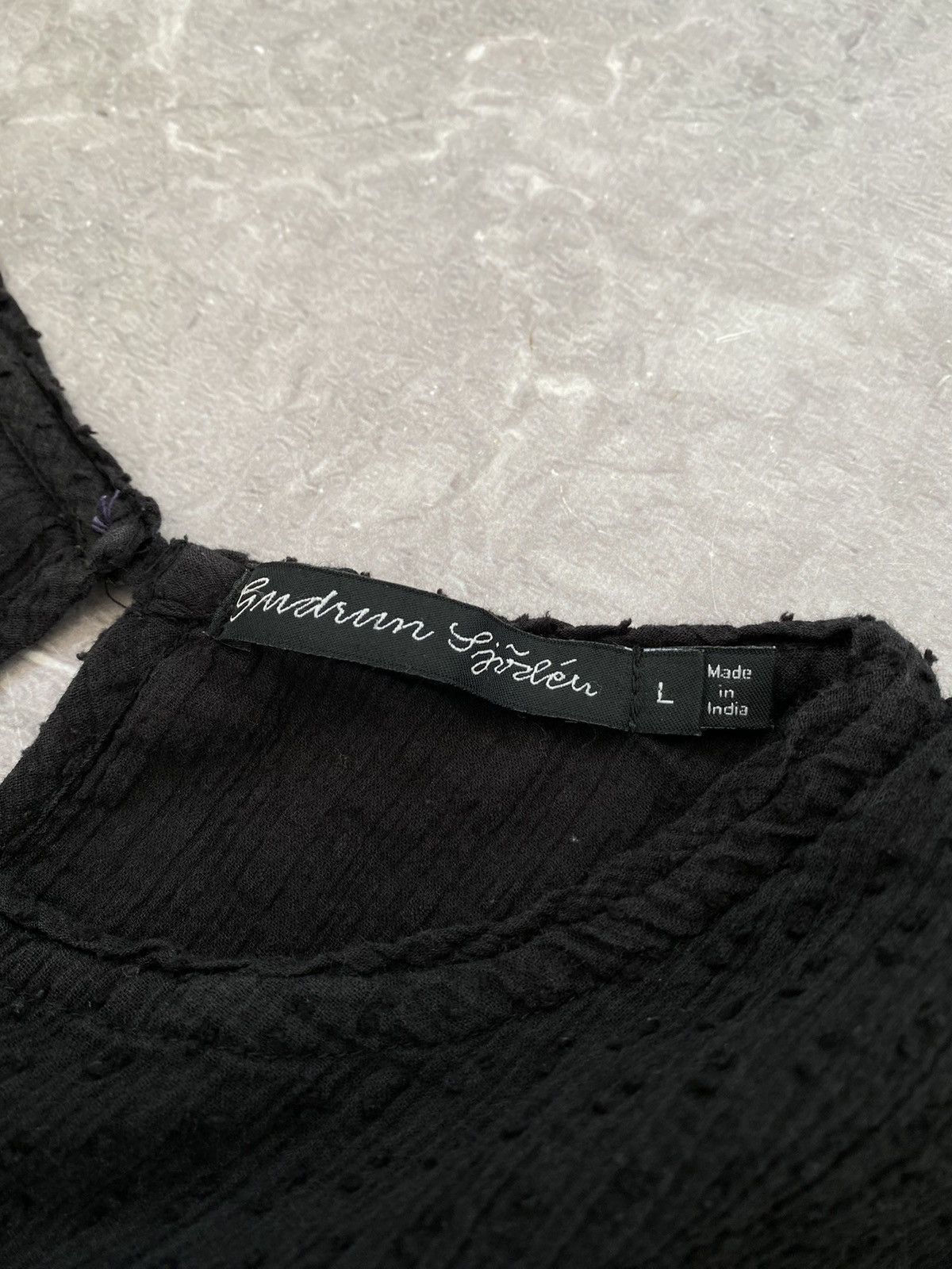 Gudrun Sjoden Gudrun Sjoden Blouse Long Sleeve Embroidered Cotton Tunic Size L / US 10 / IT 46 - 5 Thumbnail