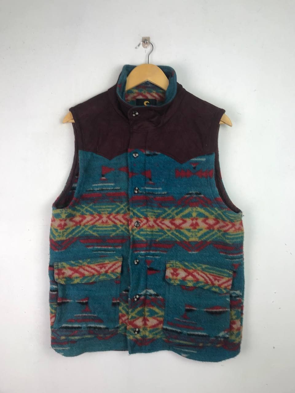 Japanese Brand Vintage Rare Navajo Design Vest Size US S / EU 44-46 / 1 - 1 Thumbnail