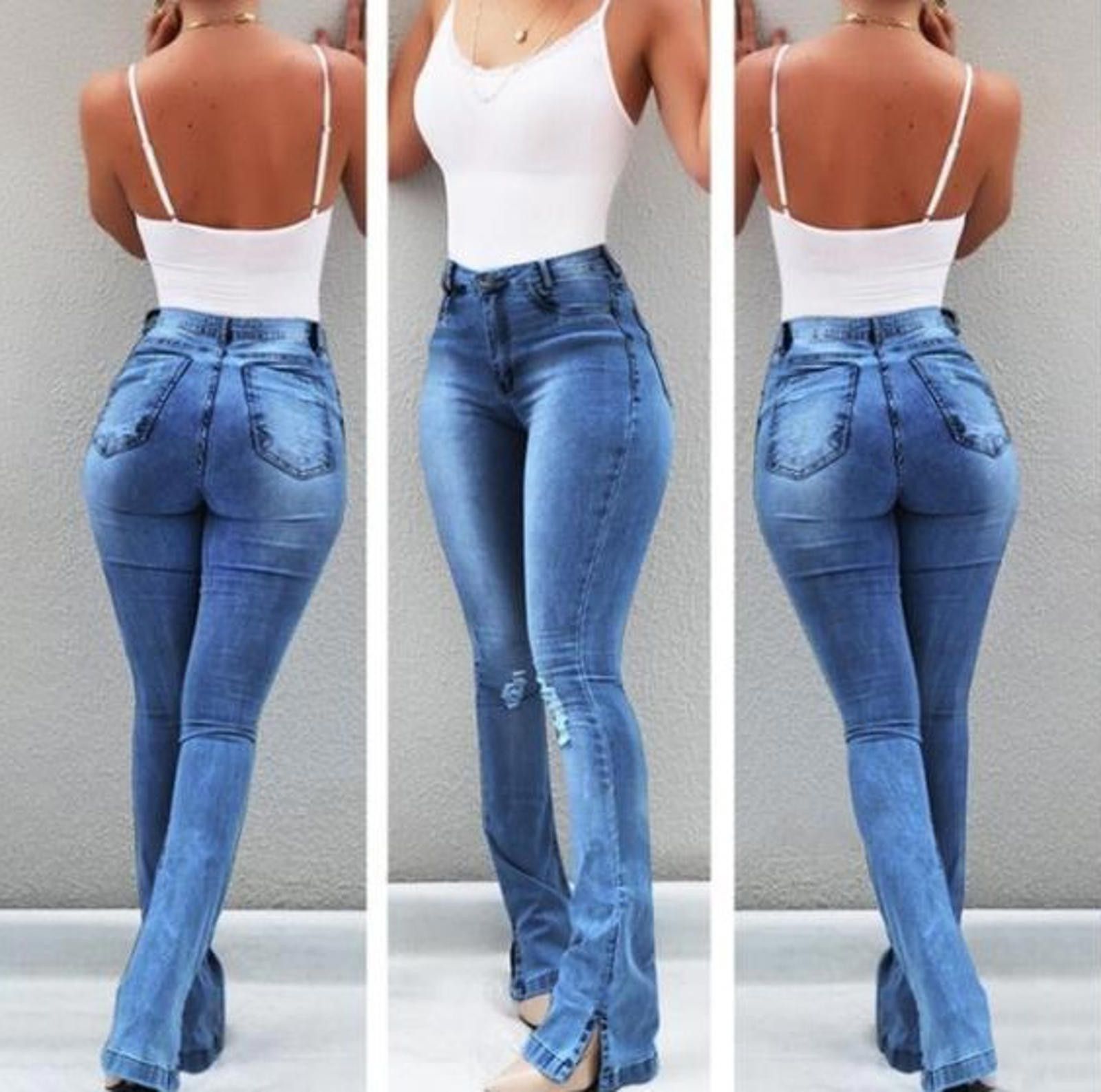The Unbranded Brand Stretch ripped jeans Size US 32 / EU 48 - 4 Thumbnail
