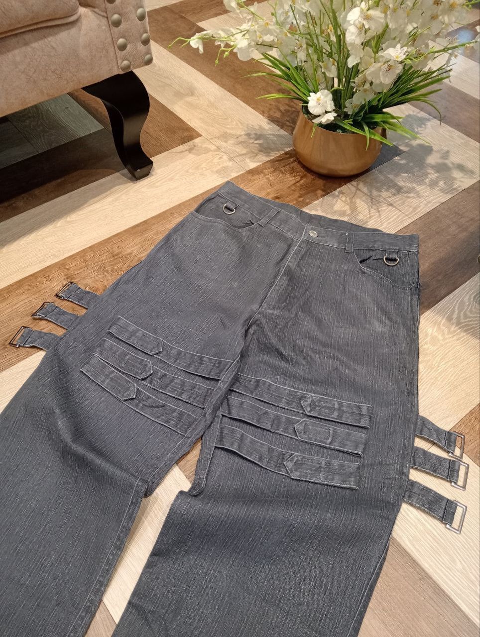 If Six Was Nine SLASH NUMBER JAPAN STRETCH BANDAGE PANTS Size US 31 - 4 Thumbnail