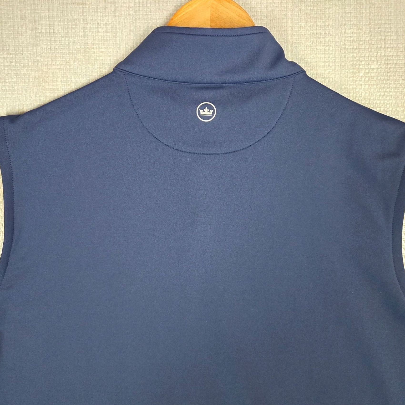 Peter Millar Peter Millar Crown Sport Perth Wicking Mens 1/4 Zip Vest Pullover Blue Golf Casual Shirt Jacket Windbreaker Stand-Up Collar Large Mens Size US L / EU 52-54 / 3 - 6 Thumbnail
