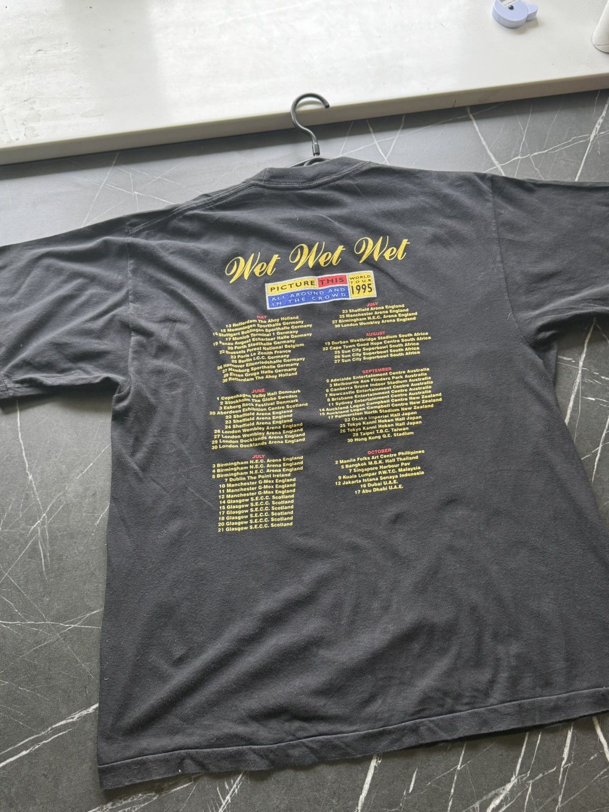 Band Tees Vintage 90s Wer Wet Wet Soft Rock Scotish Band Tee Size US L / EU 52-54 / 3 - 7 Thumbnail