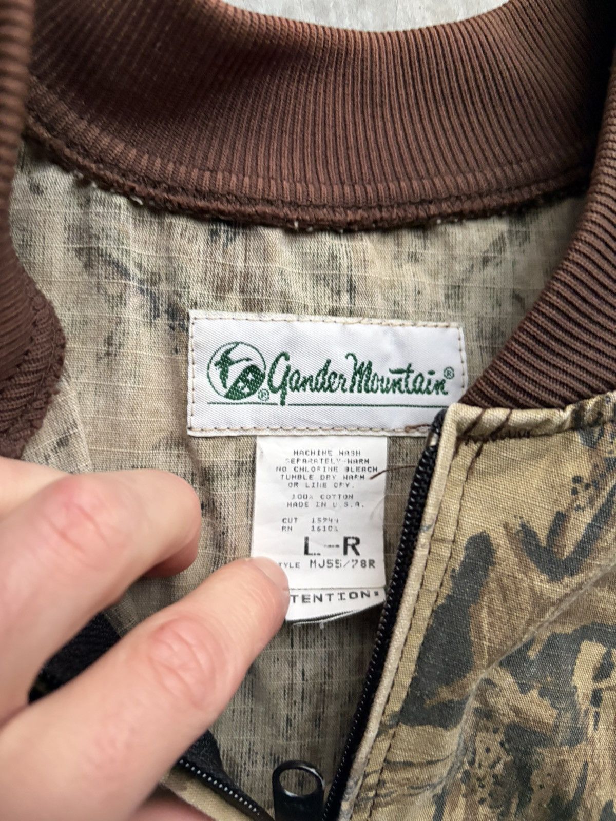 Realtree Vintage 1990’s Realtree Style Camo Bomber Jacket Size US L / EU 52-54 / 3 - 3 Thumbnail