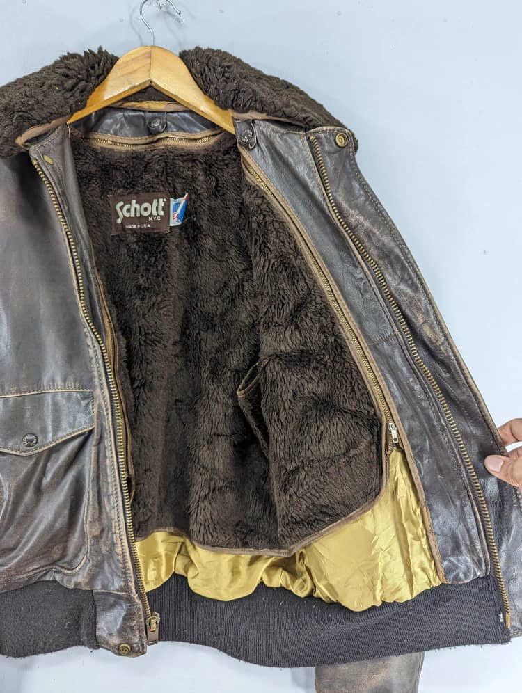 Schott 💥Offer Me💥 True Vintage SCHOTT Sherpa Bikers Truckers Jacket Size US L / EU 52-54 / 3 - 17 Thumbnail