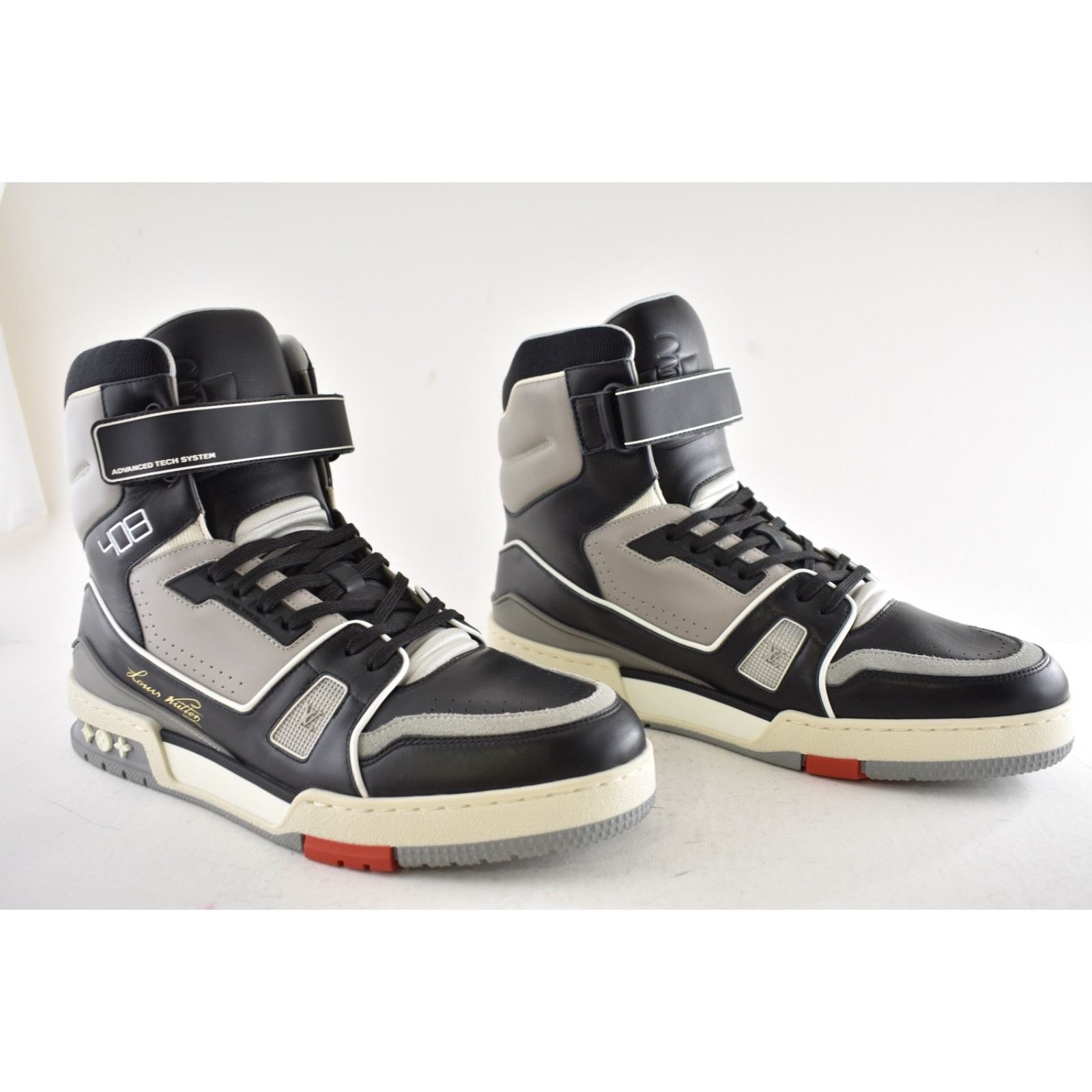 Louis Vuitton Louis Vuitton LV Trainer Sneaker Boot Black High Top Size US 8 / EU 41 - 4 Thumbnail