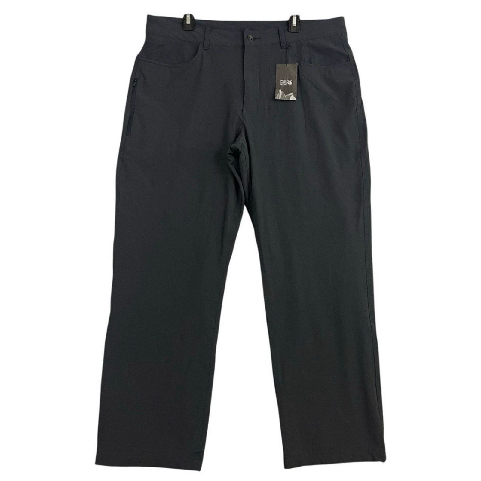 MOUNTAIN HARDWEAR Yumalino Hiking Pants Mens 38S Gray Fleece