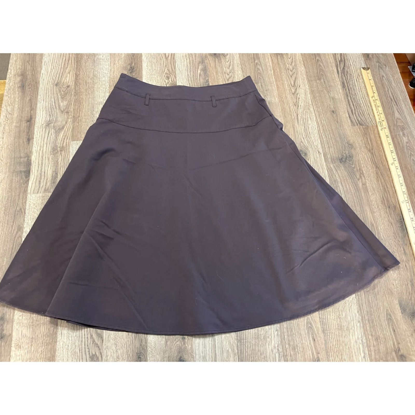 Charter Club Charter Club Skirt Women 12 Brown Side Zip A-Line Knee Length Belt Loop Lined Casual Free Return Menus? Size 34" / US 12 / IT 48 - 2 Thumbnail
