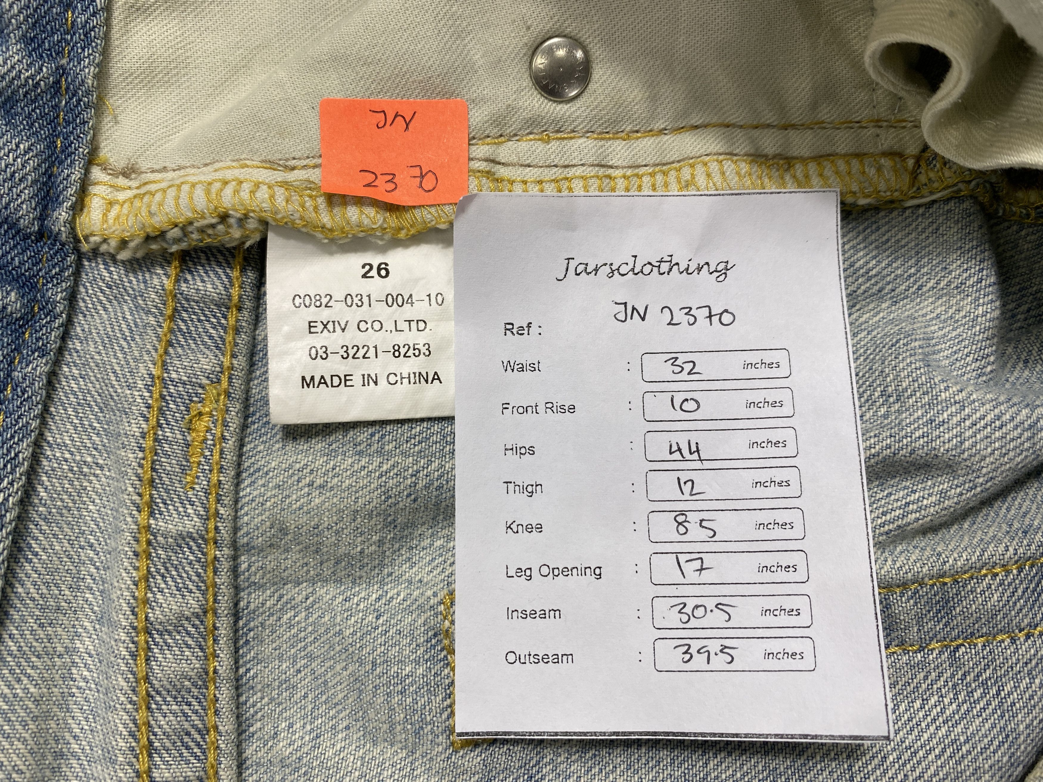 Hysteric Glamour Light Wash CO&LU HYSTERIC STYLE Jeans 32x30.5 Denim Size US 32 / EU 48 - 7 Thumbnail