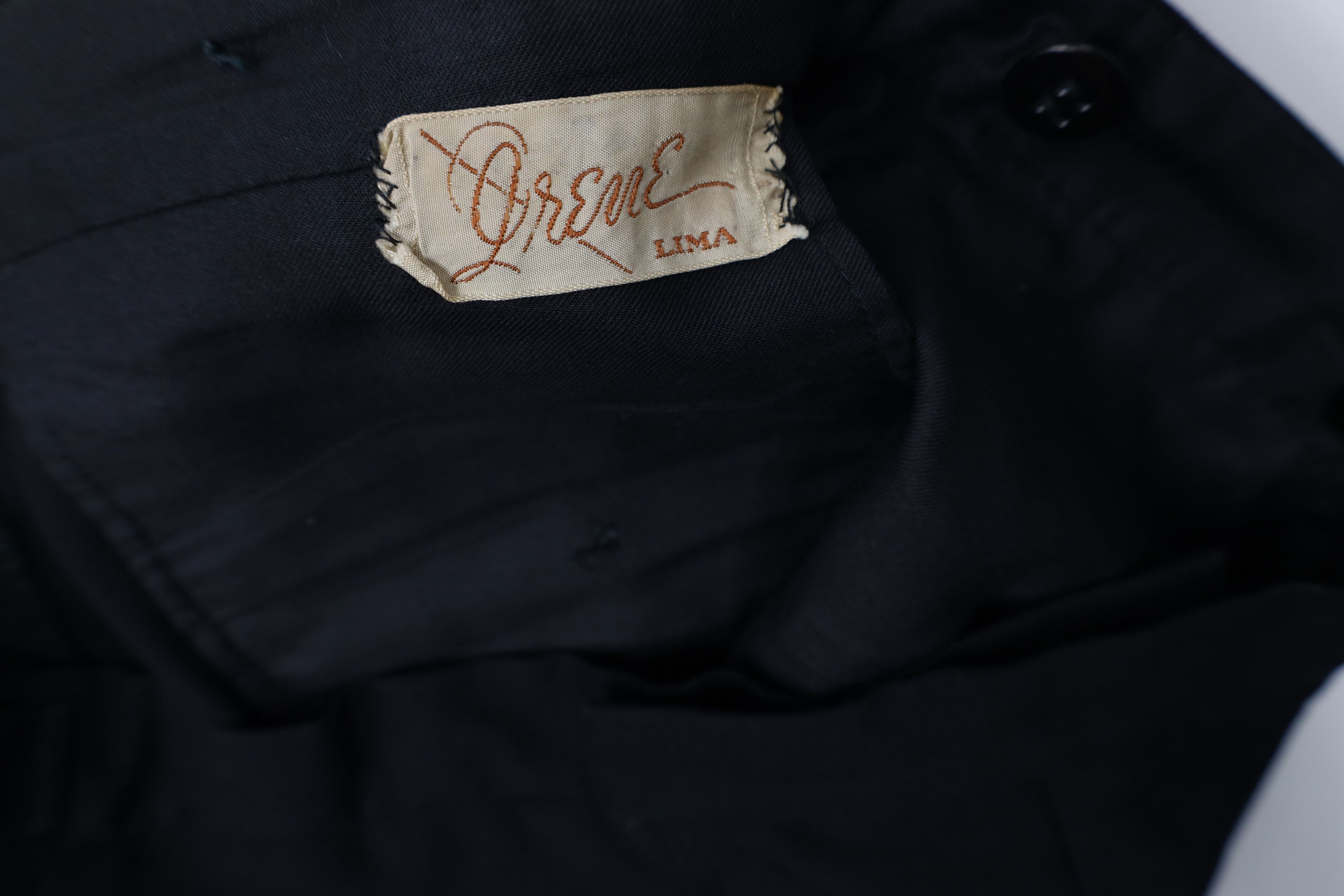 Vintage Vintage 50s 60s Flared Rayon Gabardine Wool Tuxedo Pants USA Size US 34 / EU 50 - 11 Thumbnail