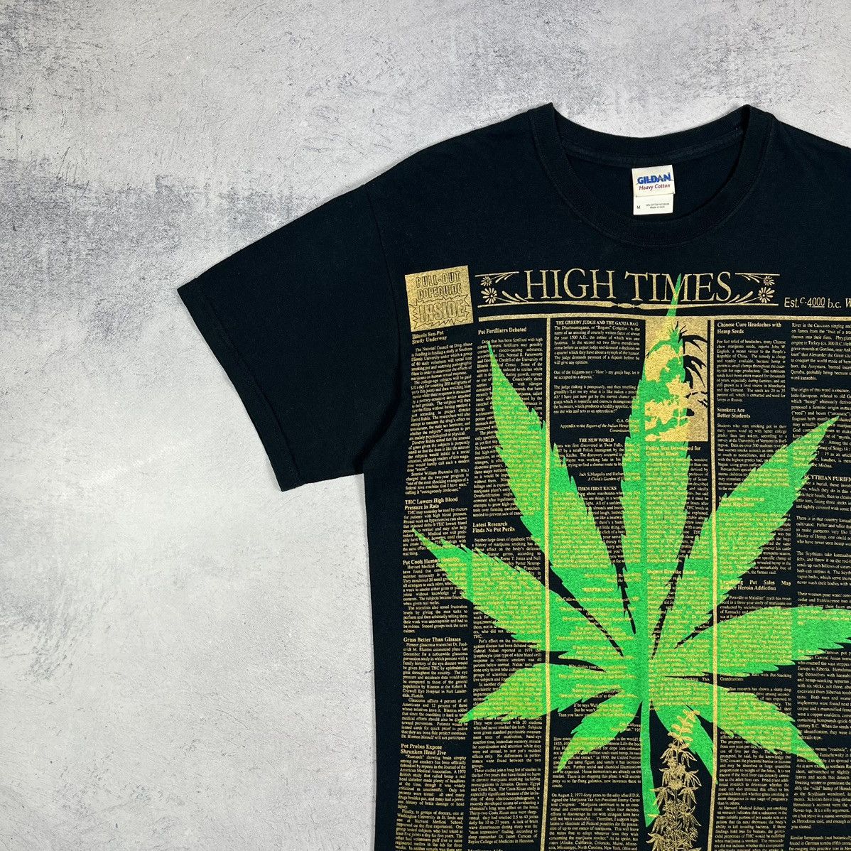 Vintage Vintage Marihuana High Times 4:20 y2k humor tee 90’s Size US M / EU 48-50 / 2 - 6 Thumbnail