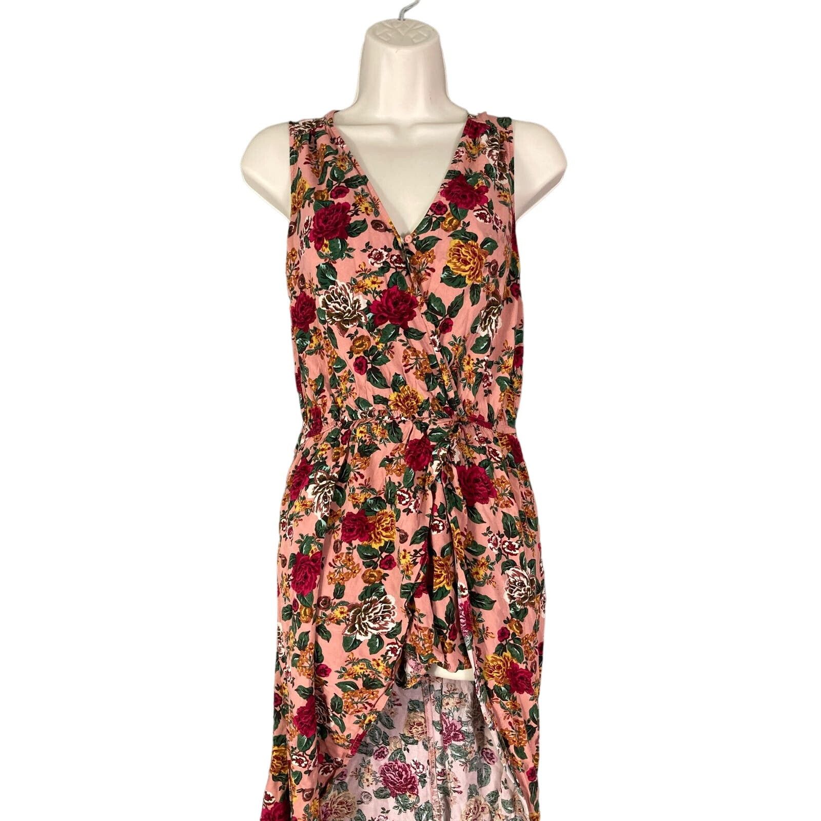 Other Pink Floral Juniors Dress Sz M Inner Shorts Summer Casual Size M / US 6-8 / IT 42-44 - 1 Thumbnail