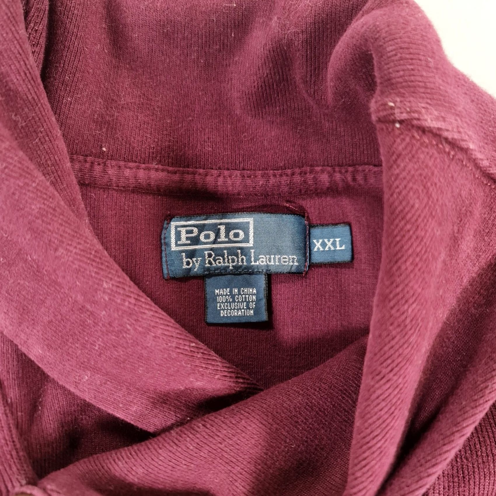 Polo Ralph Lauren VINTAGE Polo Ralph Lauren Jumper Mens Pullover Shawl Neck Cotton Red 2XL Logo Knit Long Sleeve Casual Winter Womens Mens Girls? Size US XXL / EU 58 / 5 - 3 Thumbnail