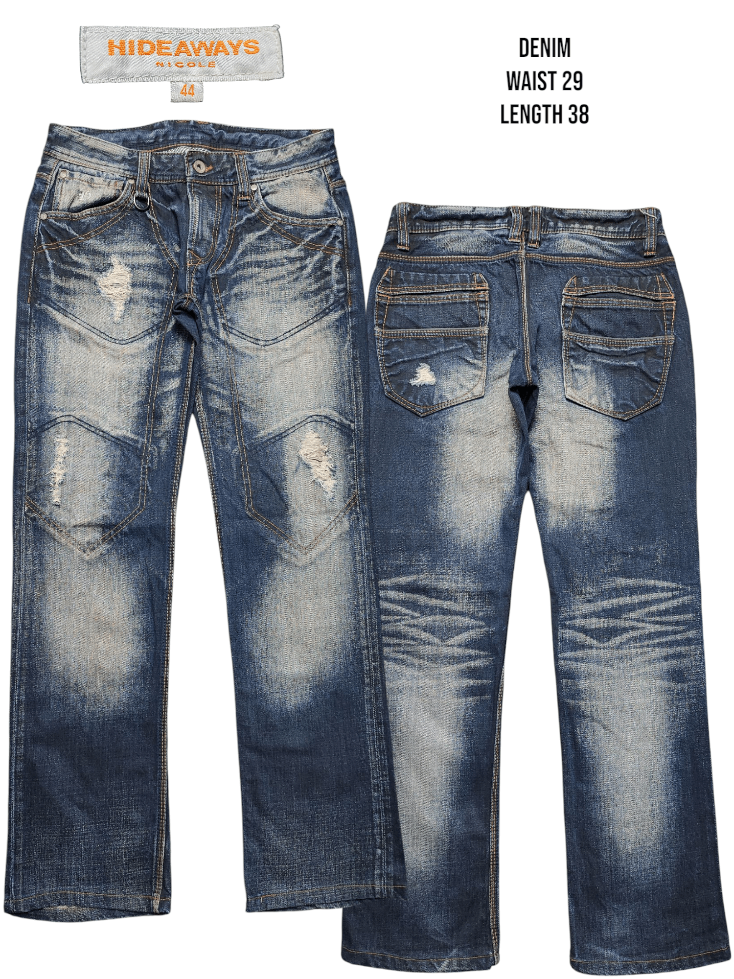 Tornado Mart Nicole Hideaways Rusty Distress Double Knee Size US 29 - 1 Thumbnail