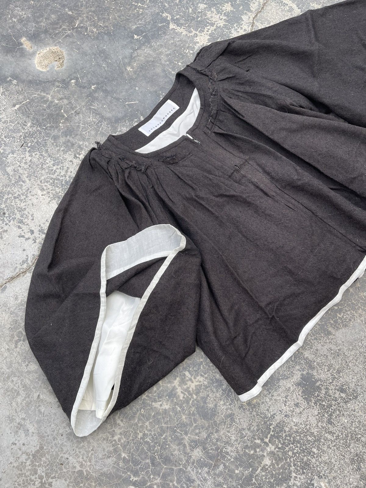 Issey Miyake × Sunao Kuwahara Sunaokuwahara wide sleeve short blouse Size M / US 6-8 / IT 42-44 - 3 Thumbnail