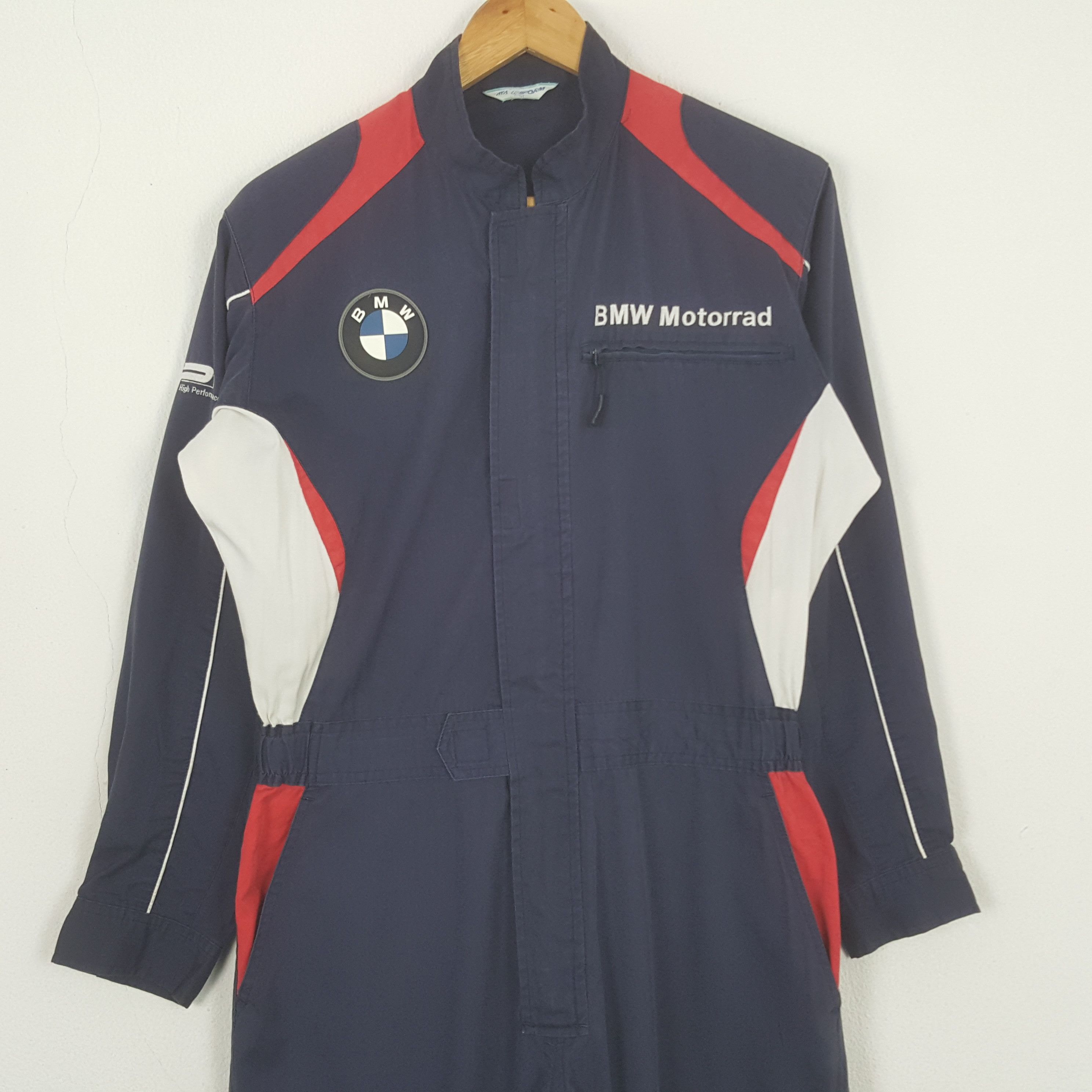 BMW Vintage BMW Motorrad Racing Workwear Coverall Jacket C298N28 Size US XS / EU 42 / 0 - 5 Thumbnail