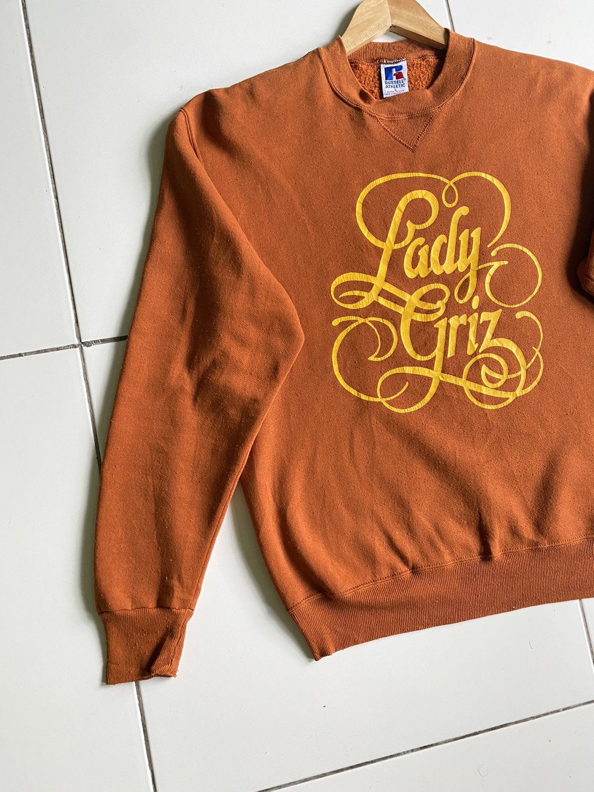 Russell Athletic Vintage Russell Lady Griz Big logo Brown Swetshirt Size US L / EU 52-54 / 3 - 2 Thumbnail