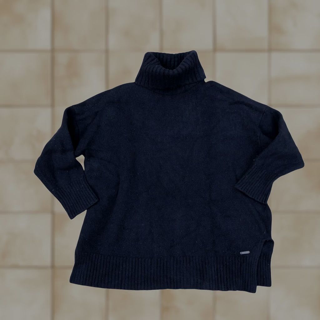 Polo Ralph Lauren Polo Ralph Lauren Sweater Shirt Womens MED Cashmere Wool Blend Turtleneck Black Pullover Casual Fashion Winter Fall Size M / US 6-8 / IT 42-44 - 1 Thumbnail