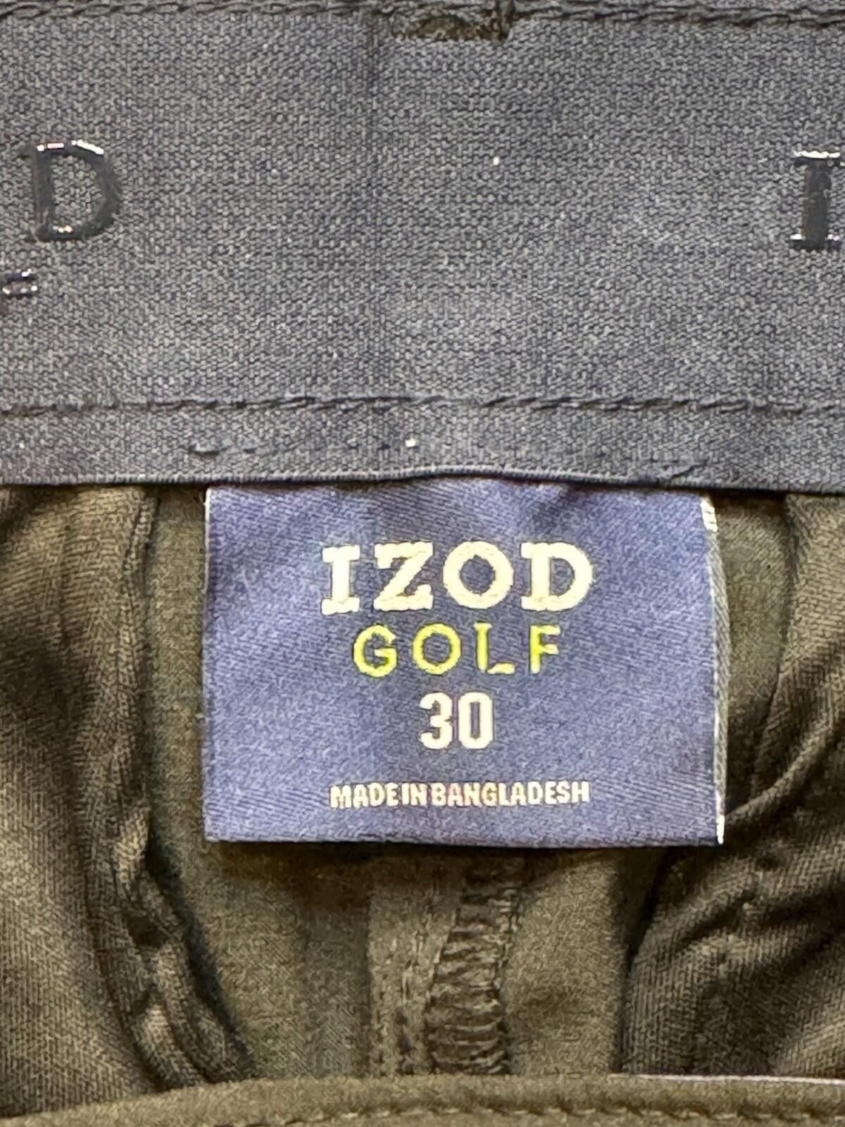 Izod IZOD Men's NWT Golf shorts W30 x 9.5 Black Flat Front [718] Size ONE SIZE - 5 Thumbnail