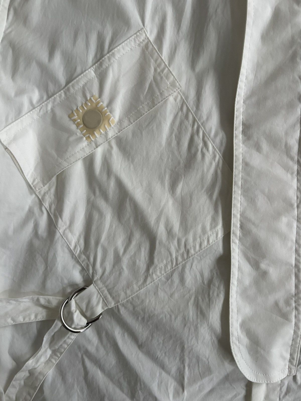 JW Anderson White D-Ring Detail Shirt Size US M / EU 48-50 / 2 - 4 Thumbnail
