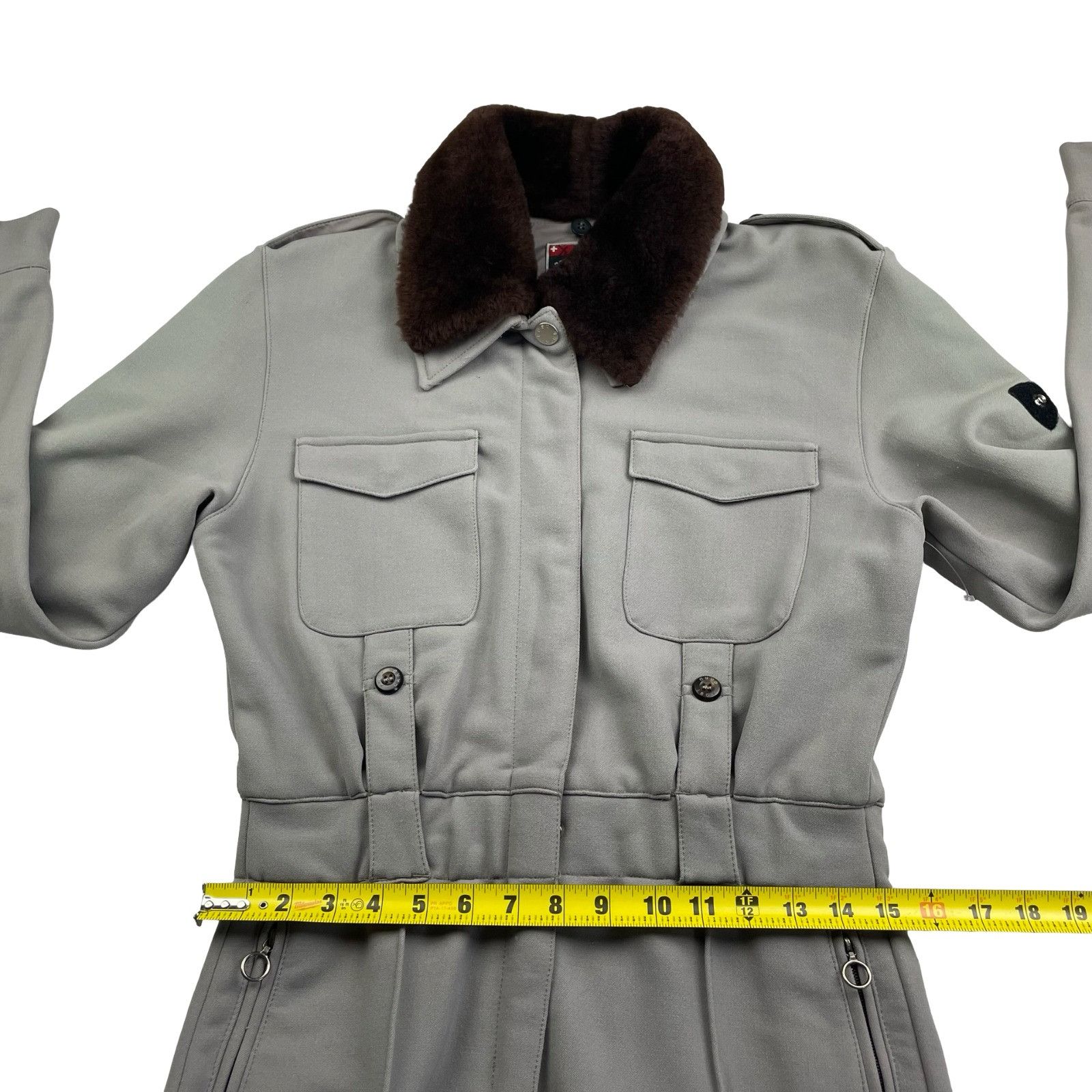 Other VTG Post Card Women's Alpine Fur Collar Ski/Snow Suit Beige Size L / US 10 / IT 46 - 9 Thumbnail