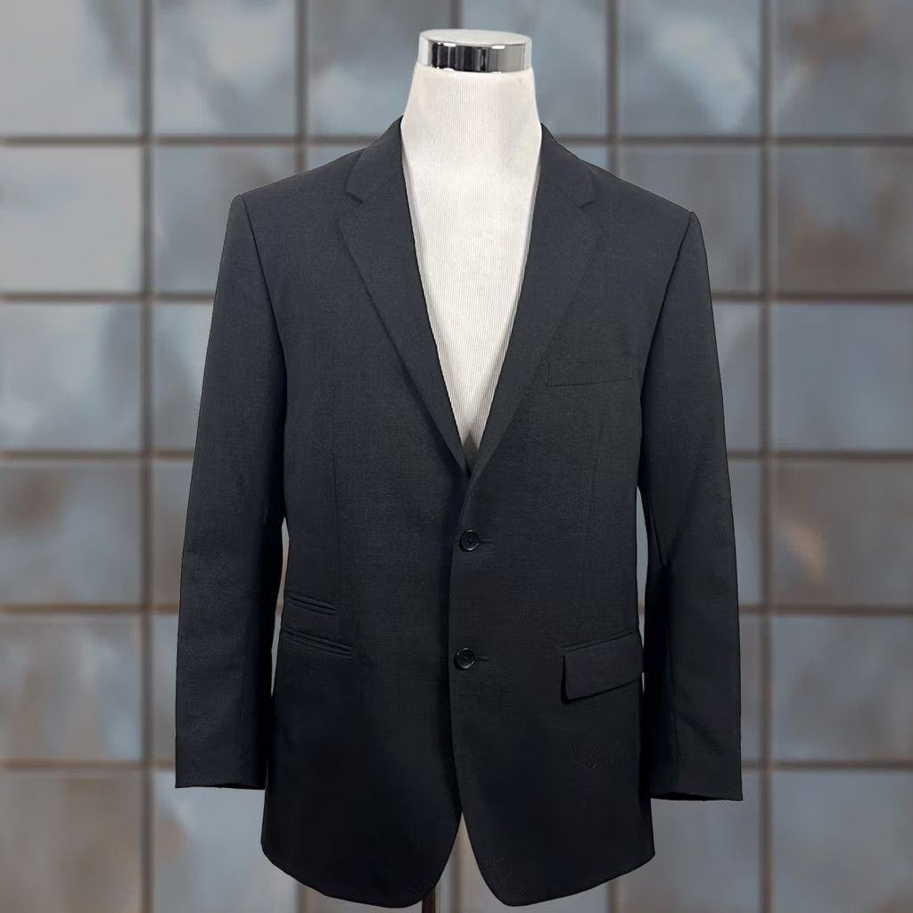 Theory Theory 44R Sport Coat Wool Blend Dark Gray Two Button Lined Double Vented Mens Regular Jacket Size US XS / EU 42 / 0 - 1 Thumbnail
