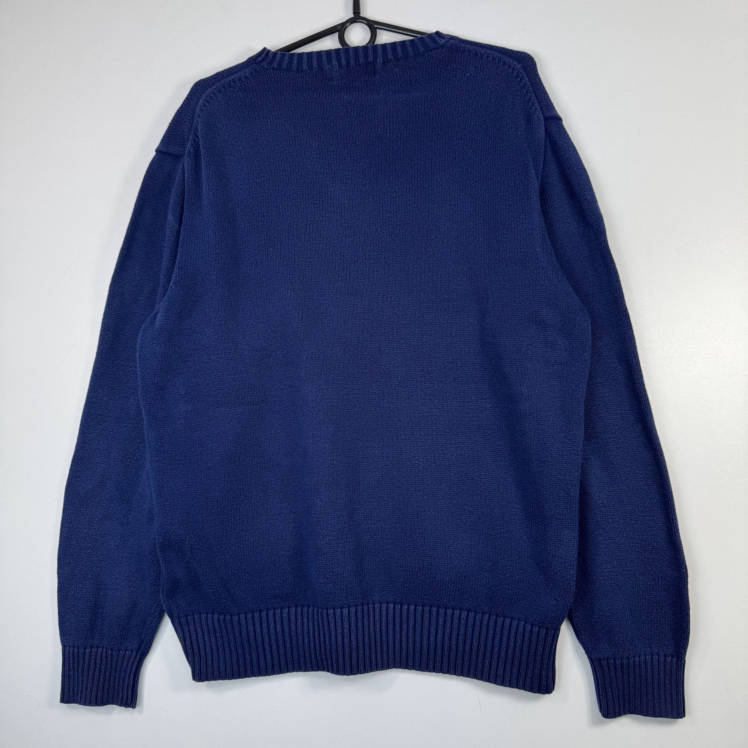 Polo Ralph Lauren Polo Ralph Lauren Crew Neck Knit Jumper Navy Mens Size L Size US L / EU 52-54 / 3 - 9 Thumbnail