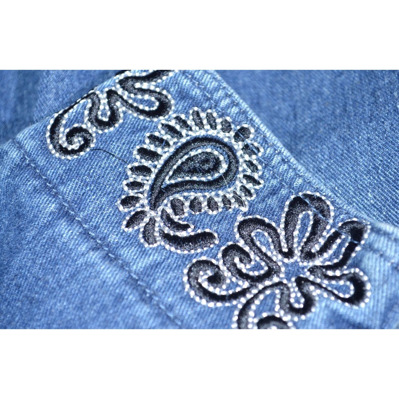 Desigual Desigual Women's Coat Knit Denim Hooded Jacket Embroidered Blue 36 Regular Long Sleeve Mid-Length Casual Overcoat Jacket Womens Size XS / US 0-2 / IT 36-38 - 8 Thumbnail