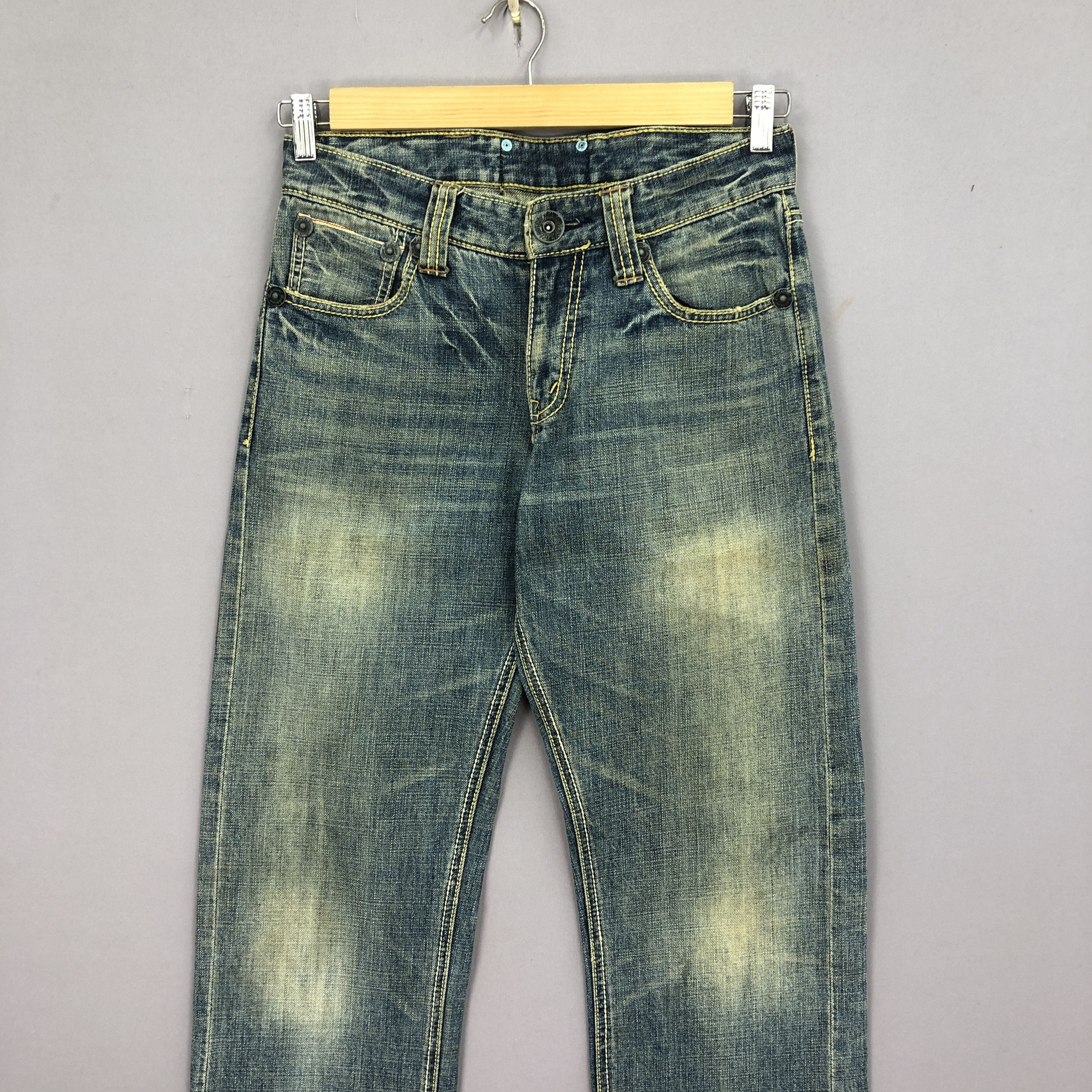 Japanese Brand Vintage Japanese Selvedge Jeans Halation Buckle Denim Pants Size US 30 / EU 46 - 3 Thumbnail