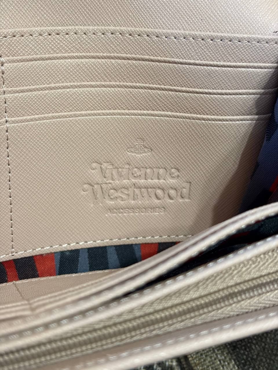 Vivienne Westwood Vivienne Westwood Gold Orb Logo Biege Wallet Size ONE SIZE - 5 Thumbnail