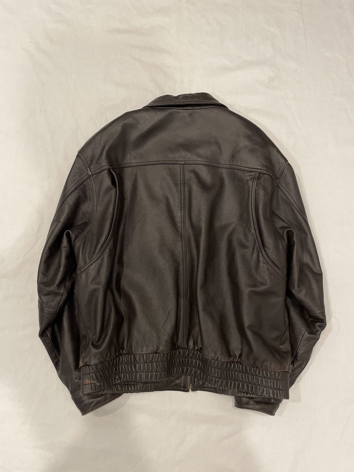 Genuine Leather × Roundtree & Yorke × Vintage Genuine leather jacket Size US L / EU 52-54 / 3 - 2 Thumbnail