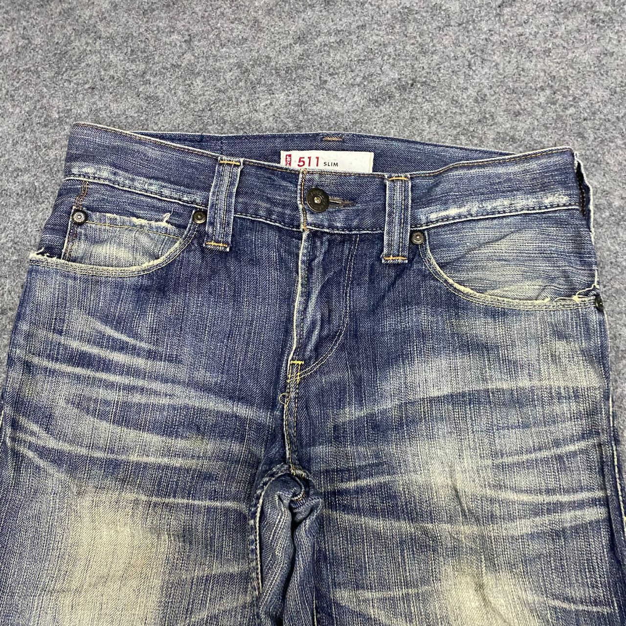 Levi's Vintage Levis 511 Slim Distressed Denim Size US 33 - 9 Thumbnail