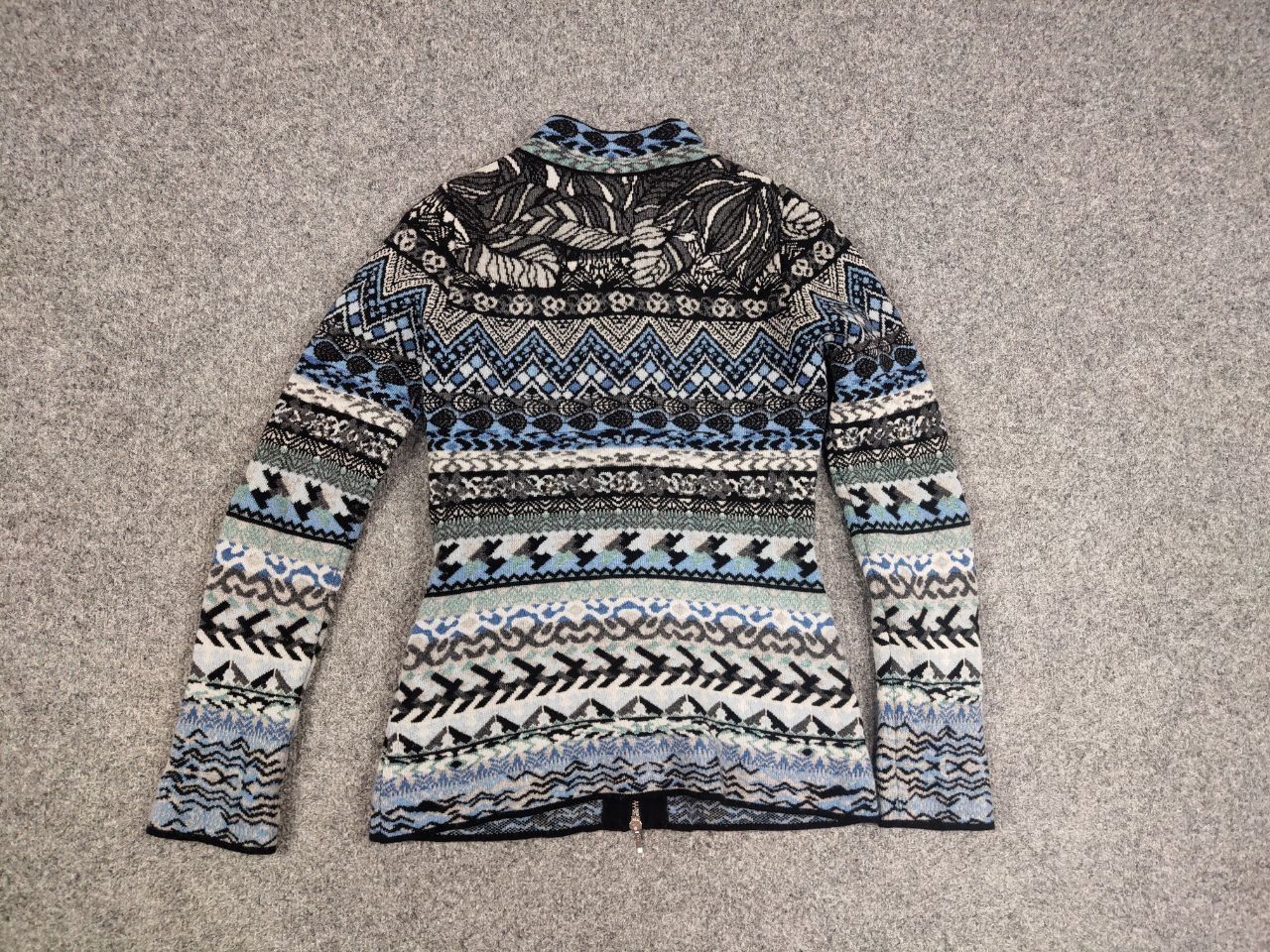Vintage Vintage Kooi knitwear serbia Design Pattern Zip Knit Sweater Size M / US 6-8 / IT 42-44 - 14 Thumbnail