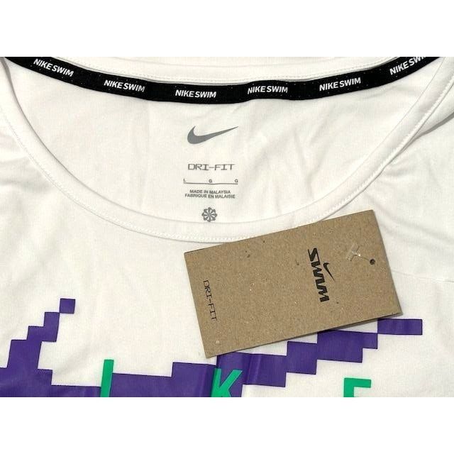 Nike Nike SWIM RI-FIT Digi Logo Tank Top Shirt White NESSD668 Men Size US L / EU 52-54 / 3 - 5 Thumbnail