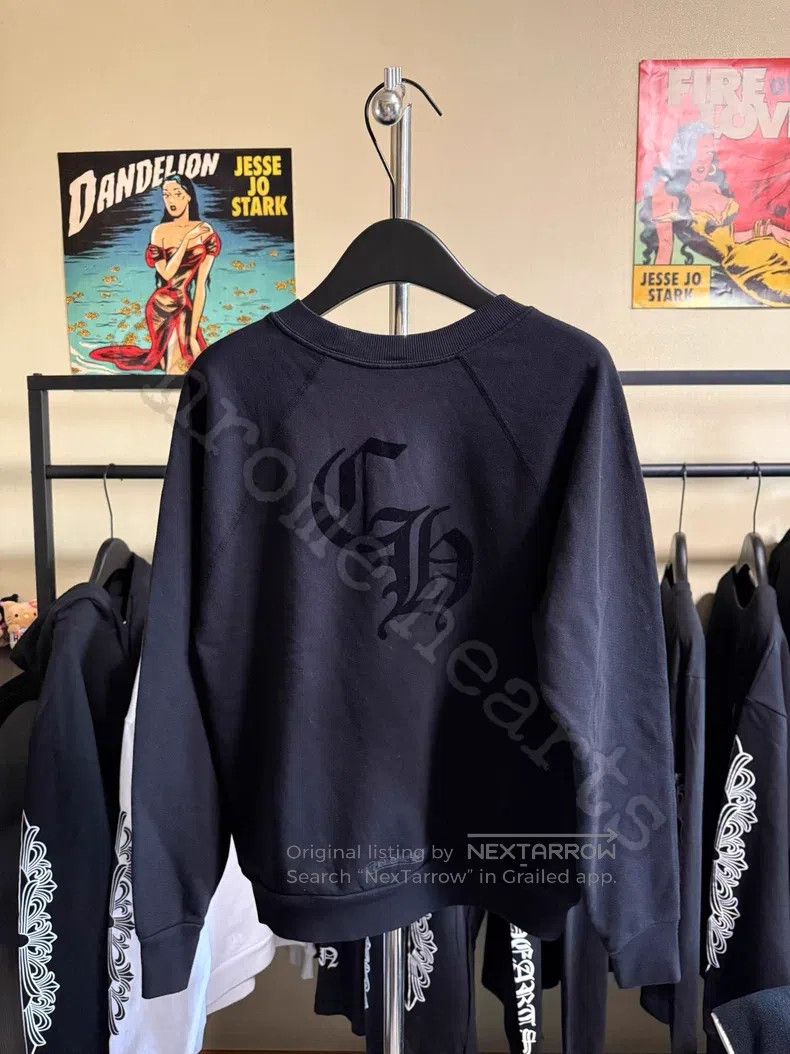 Chrome Hearts CHROME HEARTS Size M Black flocking sweater Size US M / EU 48-50 / 2 - 1 Thumbnail