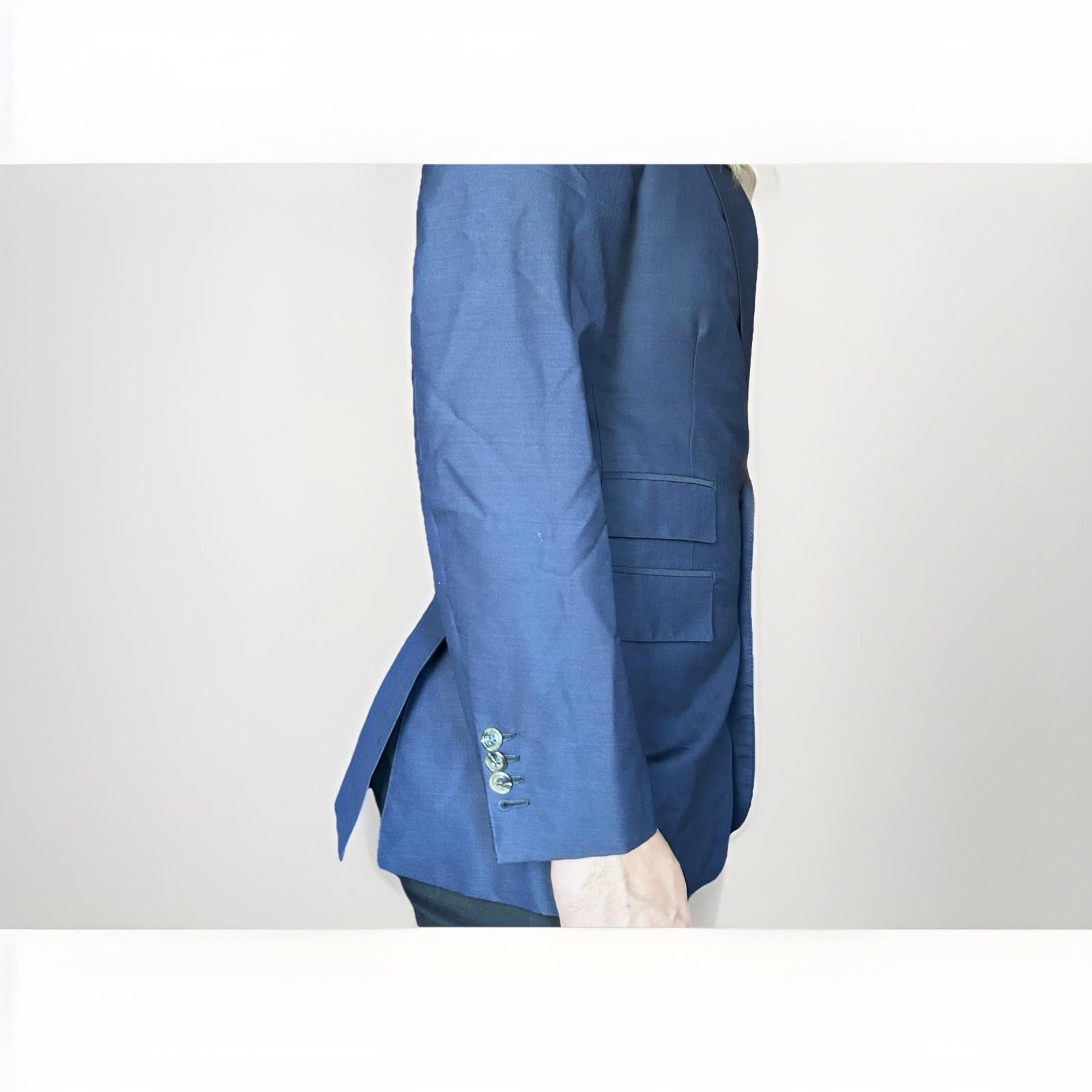 SCABAL Mr. Ned Bespoke Navy Blazer Scabal Finest Mohair Coat 36R Size 36R - 2 Thumbnail