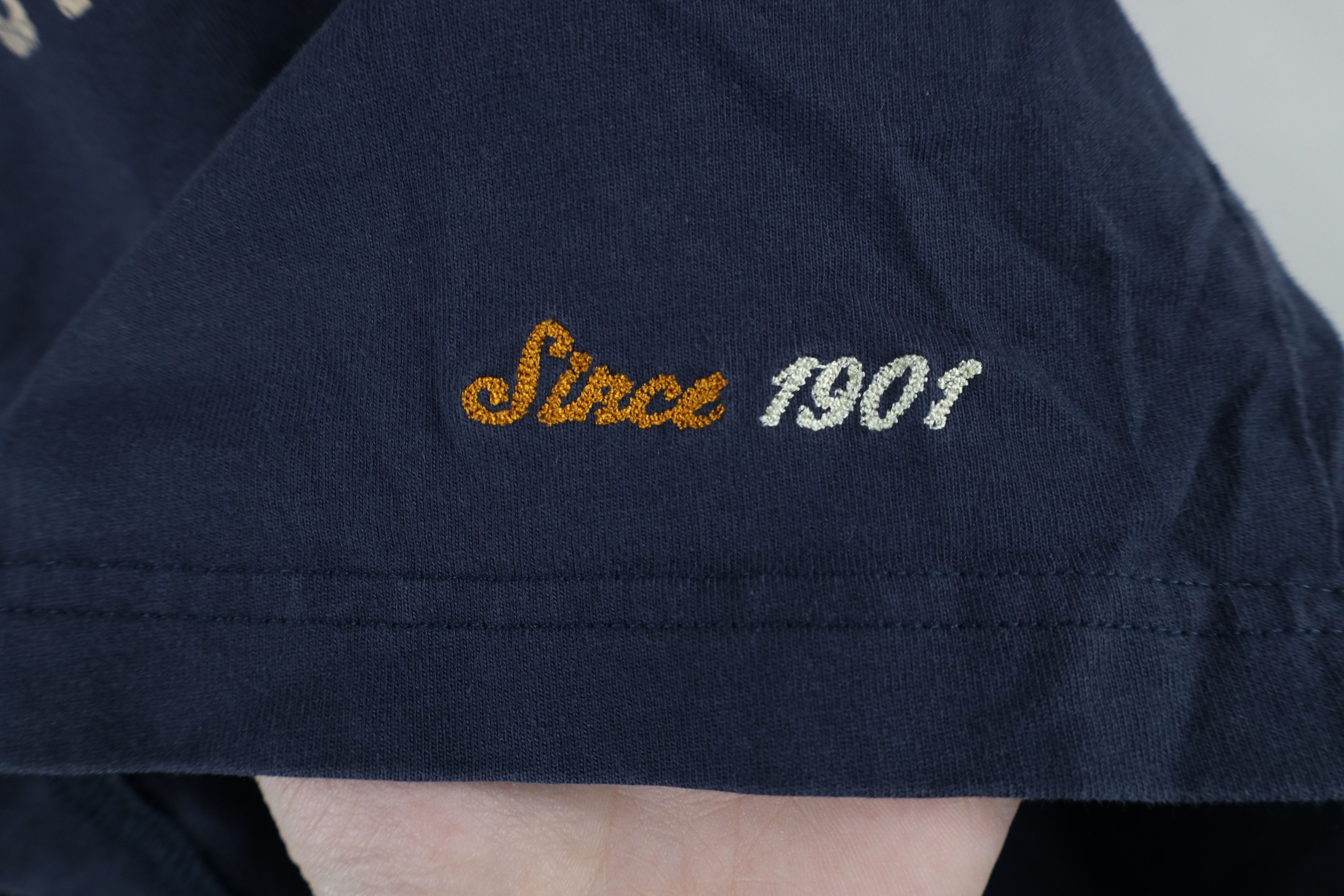 Vintage Vintage Spell Indian Motorcycle Short Sleeve T-Shirt Blue Size US XXL / EU 58 / 5 - 9 Thumbnail