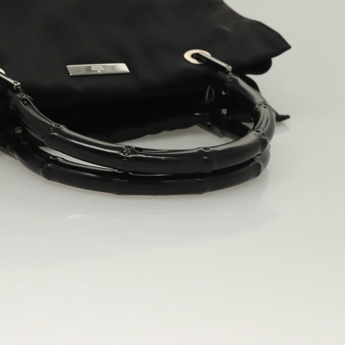 Gucci GUCCI Bamboo Hand Bag Nylon Black Silver 002 002 Size ONE SIZE - 7 Thumbnail