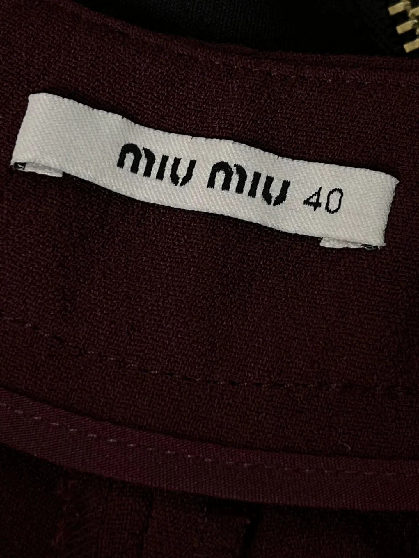 Miu Miu MIU MIU Maroon Women's Shorts. Size 39" - 8 Thumbnail