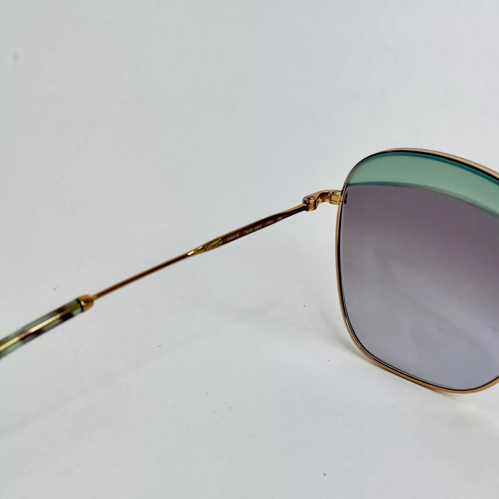 Miu Miu MIU MIU SO FRAME 53Q Square Gold Green Sunglasses MU53QS Size ONE SIZE - 7 Thumbnail